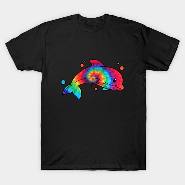 Tie Dye Dolphin T-Shirt by TheMaskedTooner